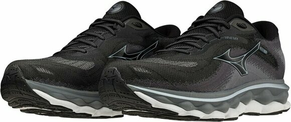 Road running shoes Mizuno Wave Sky 7 Black/Glacial Ridge/Stormy Weather 42,5 Road running shoes - 6