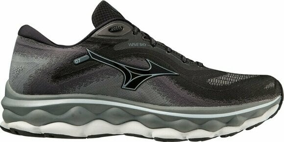 Road running shoes Mizuno Wave Sky 7 Black/Glacial Ridge/Stormy Weather 44,5 Road running shoes - 2