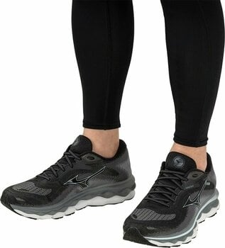 Road running shoes Mizuno Wave Sky 7 Black/Glacial Ridge/Stormy Weather 46,5 Road running shoes - 10