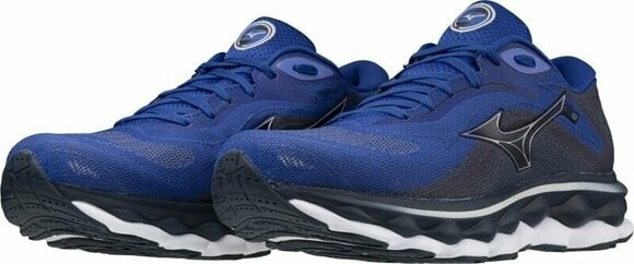 Road running shoes Mizuno Wave Sky 7 Surf the Web/Silver/Dress Blues 42,5 Road running shoes - 6