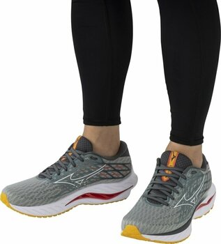 Road running shoes Mizuno Wave Inspire 20 Abyss/White/Citrus 41 Road running shoes - 10