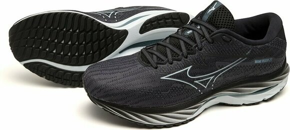 Road маратонки Mizuno Wave Rider 27 Ebony/Illusion Blue/Black 40 Road маратонки - 7
