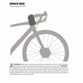 Cykeltaske Fjällräven S/F Snack Bag Black 0,8 L - 5