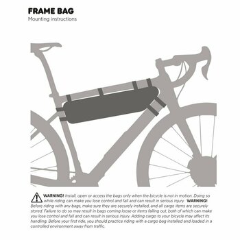 Чанта за велосипеди Fjällräven S/F Frame Bag Black M 2,3 L - 3