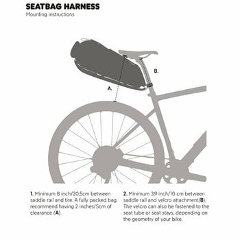 Polkupyörälaukku Fjällräven S/F Seatbag Harness Black - 7