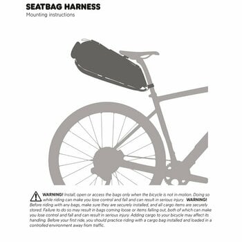 Bicycle bag Fjällräven S/F Seatbag Harness Black - 8