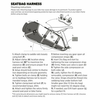 Polkupyörälaukku Fjällräven S/F Seatbag Harness Black - 9