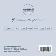 Snaren voor akoestische gitaar Optima 2000.L Silver Acoustic Light Snaren voor akoestische gitaar - 1