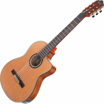 Klasická kytara s elektronikou Valencia VC774TCE 4/4 Natural - 3