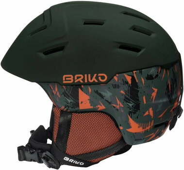 Lyžařská helma Briko Storm X Matt Timber Green/Cutty Sark Green/Pomegranate Orange M/L Lyžařská helma - 2