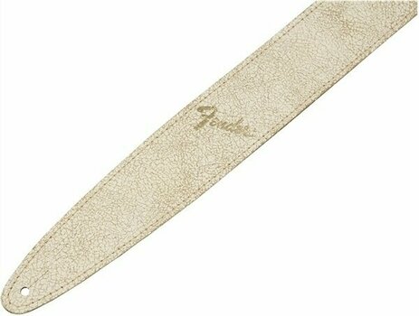 Leather guitar strap Fender 2" Distressed Leather Strap White - 2