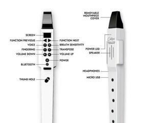 MIDI Blascontroller Carry-On Digital Wind Instrument MIDI Blascontroller White - 6