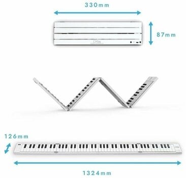 Színpadi zongora Carry-On Folding Piano 88 Touch Színpadi zongora - 5