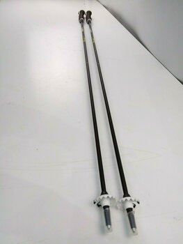 Skidstavar Leki Carbon 11 3D Ski Poles Black/Neon Yellow/White 135 cm Skidstavar (Begagnad) - 3
