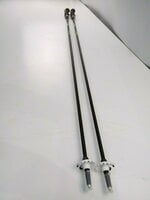 Leki Carbon 11 3D Ski Poles Black/Neon Yellow/White 135 cm Skidstavar