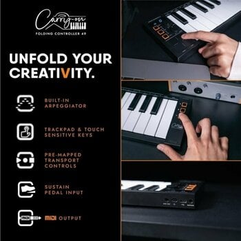 Digitralni koncertni pianino Carry-On Folding Controller 49 Digitralni koncertni pianino - 6