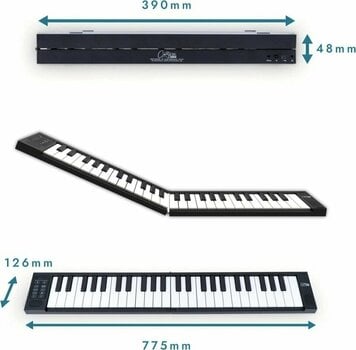 Digital Stage Piano Carry-On Folding Piano 49 Touch Digital Stage Piano - 4