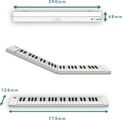 Cyfrowe stage pianino Carry-On Folding Piano 49 Touch Cyfrowe stage pianino White - 3