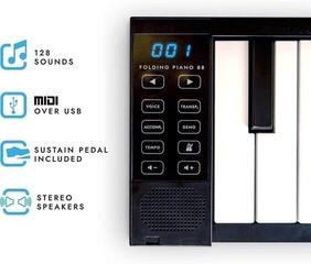 Digital Stage Piano Carry-On Folding Piano 88 Digital Stage Piano Black - 1
