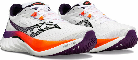 Road running shoes Saucony Endorphin Speed 4 Mens Shoes White/Viziorange 40 Road running shoes - 3
