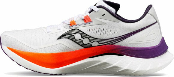 Road running shoes Saucony Endorphin Speed 4 Mens Shoes White/Viziorange 41 Road running shoes - 2