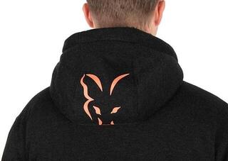 Mikina Fox Collection Sherpa Hoody Black/Orange - 7
