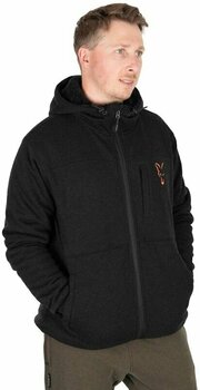 Sweatshirt Fox Sweatshirt Collection Sherpa Hoody Black/Orange S - 3