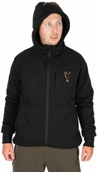 Sweatshirt Fox Sweatshirt Collection Sherpa Hoody Black/Orange XL - 4