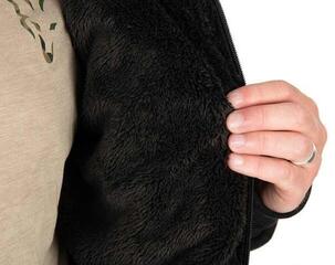 Mikina Fox Collection Sherpa Hoody Black/Orange - 5