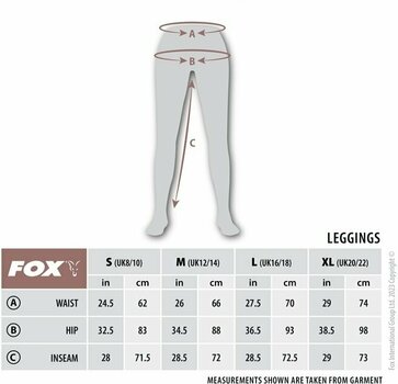 Pantaloni Fox Pantaloni Womens Leggings Dusty Olive Marl/Mauve Fox L - 16