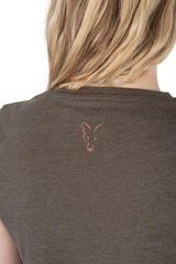 T-Shirt Fox Womens V-Neck T-Shirt Dusty Olive Marl/Mauve Fox - 3