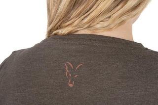 T-Shirt Fox Womens V-Neck T-Shirt Dusty Olive Marl/Mauve Fox - 4