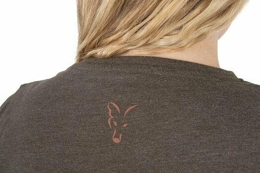 Tricou Fox Tricou Womens V-Neck T-Shirt Dusty Olive Marl/Mauve Fox M - 5