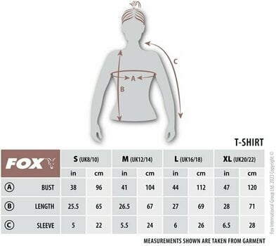 Tricou Fox Tricou Womens V-Neck T-Shirt Dusty Olive Marl/Mauve Fox XL - 10