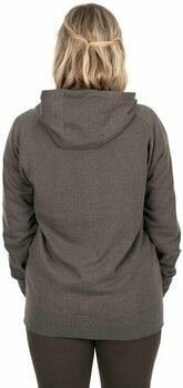 Sweatshirt Fox Sweatshirt Womens Zipped Hoodie Dusty Olive Marl/Mauve Fox L - 6