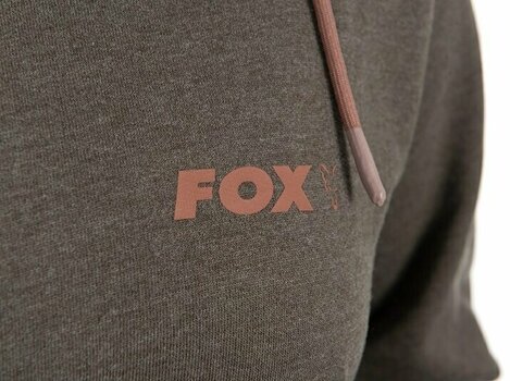 Sweatshirt Fox Sweatshirt Womens Zipped Hoodie Dusty Olive Marl/Mauve Fox L - 8