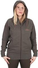 Mikina Fox Womens Zipped Hoodie Dusty Olive Marl/Mauve Fox - 4