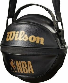 Accessori per giochi con la palla Wilson NBA 3 In 1 Basketball Carry Bag Black/Gold Borsa Accessori per giochi con la palla - 2
