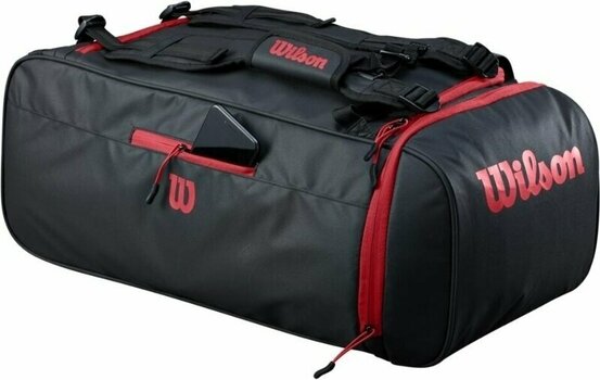 Tenisová taška Wilson Duffle Bag Black/Red Tenisová taška - 3