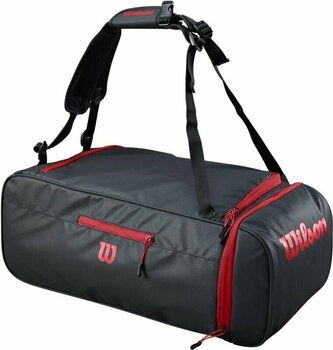 Tennistasche Wilson Duffle Bag Black/Red Tennistasche - 5