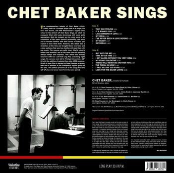 Vinyl Record Chet Baker - Chet Baker Sings (Reissue) (180g) (LP) - 2
