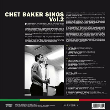 Vinyl Record Chet Baker - Chet Baker Sings Vol. 2 (Limited Edition) (LP) - 2