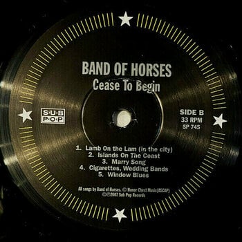 Vinyl Record Band Of Horses - Cease To Begin (LP) - 3