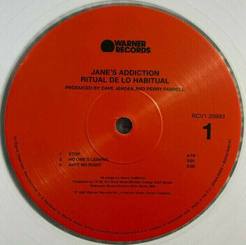 Vinyl Record Jane's Addiction - Ritual De Lo Habitual (30th Anniversary) (Clear Translucent) (2 LP) - 3