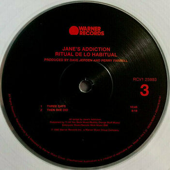 Vinyl Record Jane's Addiction - Ritual De Lo Habitual (30th Anniversary) (Clear Translucent) (2 LP) - 5