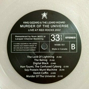 Płyta winylowa King Gizzard - Murder Of The Universe (Live At Red Rocks 2022) (Clear Sparkle Coloured) (LP + Puzzle) - 5