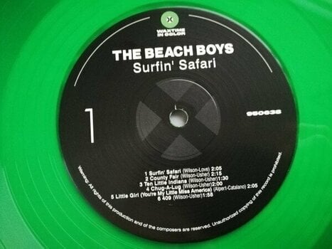 Disco in vinile The Beach Boys - Surfin' Safari (Limited Edition) (Green Coloured) (LP) - 2