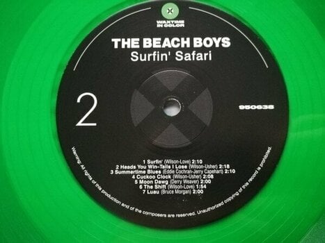 Vinyl Record The Beach Boys - Surfin' Safari (Limited Edition) (Green Coloured) (LP) - 3