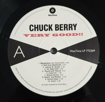 Disque vinyle Chuck Berry - Very Good!! 20 Greatest Rock & Roll Hits (LP) - 2
