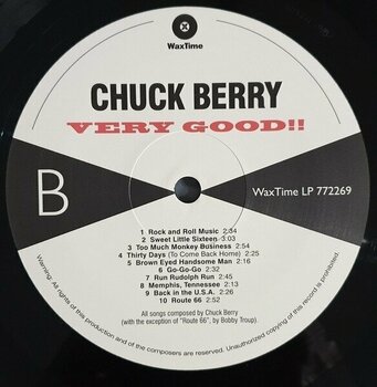Vinyl Record Chuck Berry - Very Good!! 20 Greatest Rock & Roll Hits (LP) - 3
